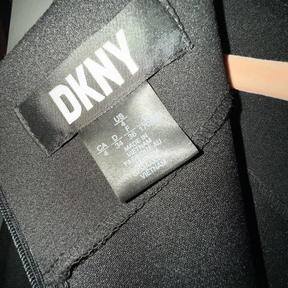 DKNY Black Ruched Sheath Dress Bateau Neckline - Picture 5 of 6